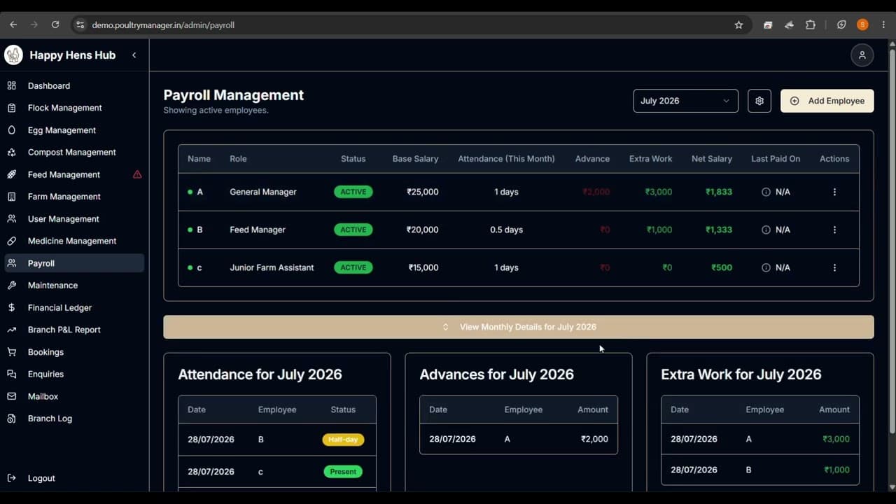 Payroll | PoultryManager Tutorial
